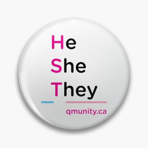 Item preview, He/She/They Pronoun designed and sold by QMUNITY.