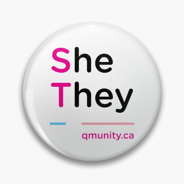 Item preview, She/They Pronoun designed and sold by QMUNITY.