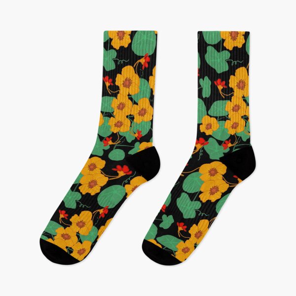 Item preview, Nasturtiums Flower - Black designed and sold by JaselviiStudio.