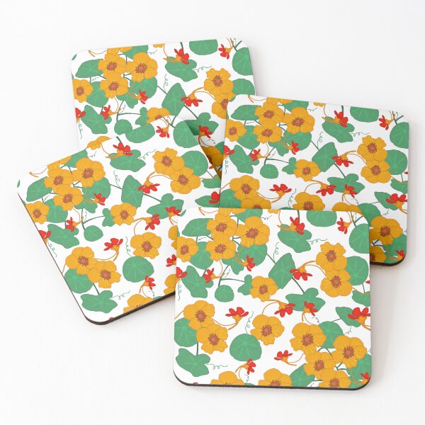 Item preview, Nasturtiums Flower - White designed and sold by JaselviiStudio.