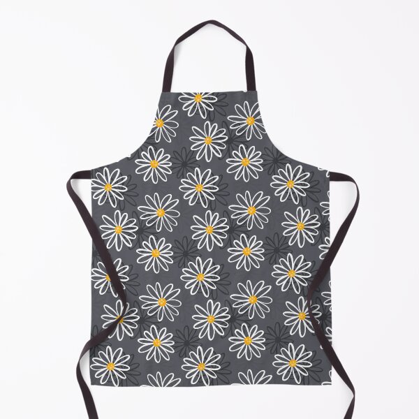 Aperçu de l'œuvre Daisy Blossoms Pattern - Dark Grey créée et vendue par RahimaUmmi.
