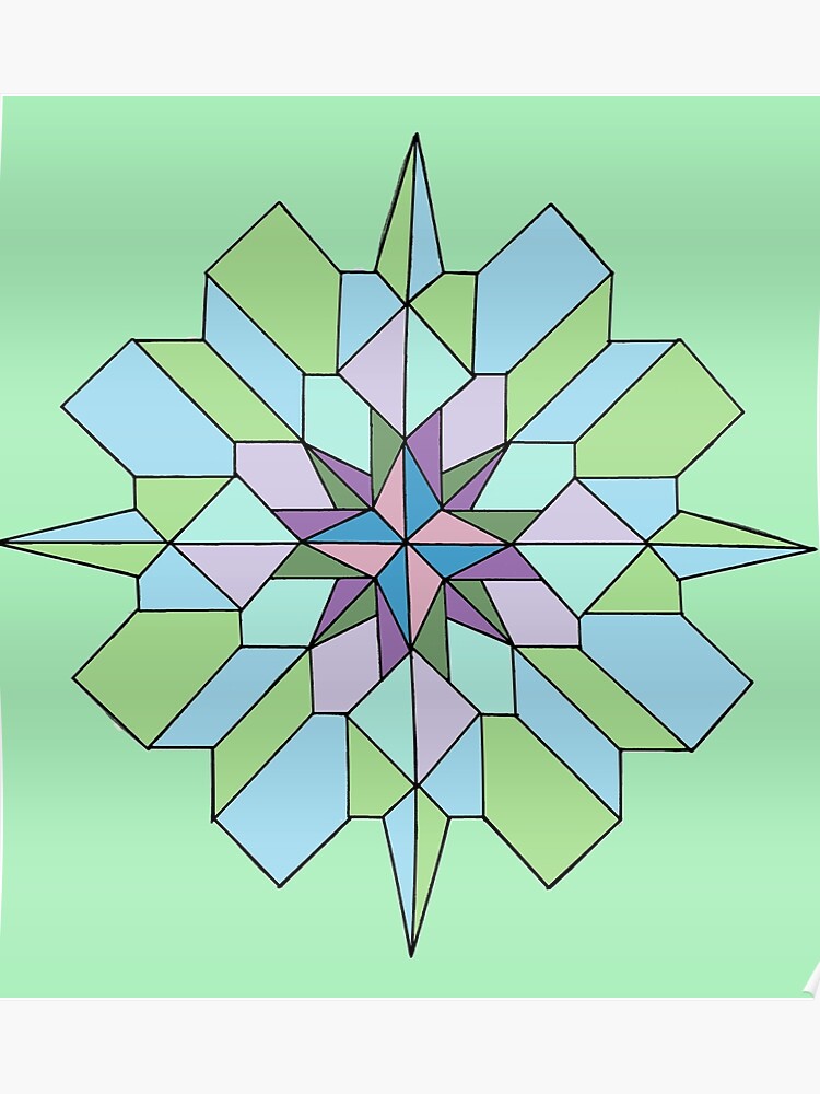 graph paper design color 2 poster graph paper design