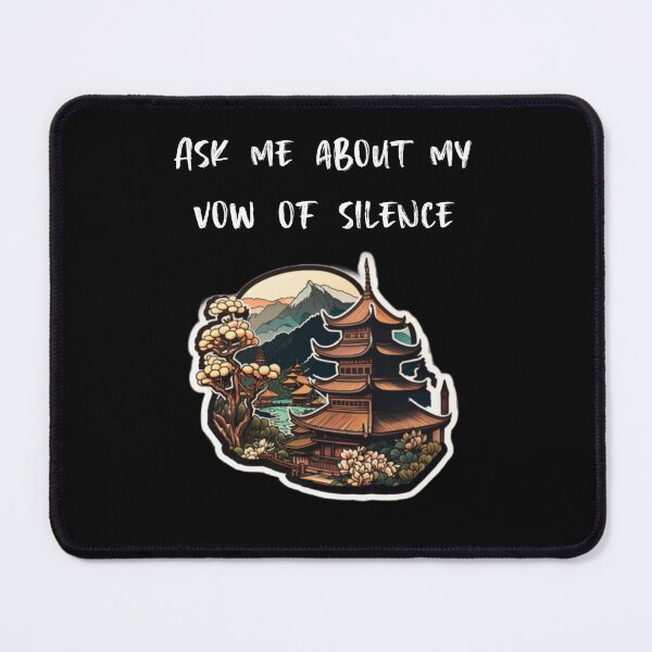 Item preview, Ask Me About My Vow Of Silence designed and sold by minimal-tahseen.