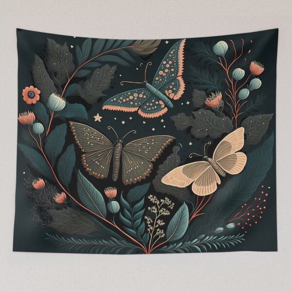 Item preview, Cottagecore Beauty | Moths and Butterflies designed and sold by TheJadeCat.