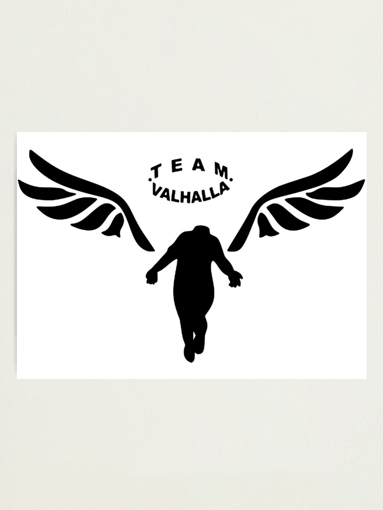 valhalla logo" Printundefined by | Redbubble