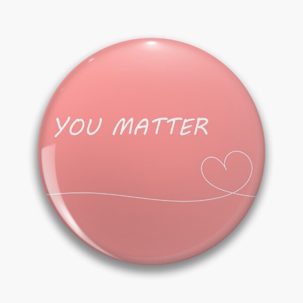 Item preview, Cute "You Matter" Red Aesthetic designed and sold by GoodJobLola.