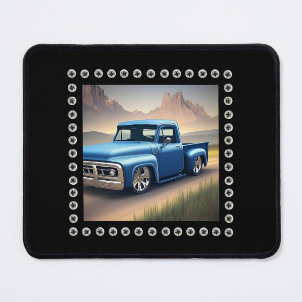 Item preview, VINTAGE BLUE PICK UP TRUCKS, TRUCK ART, TRUCKER, PICKUP TRUCKS designed and sold by classic car craze.