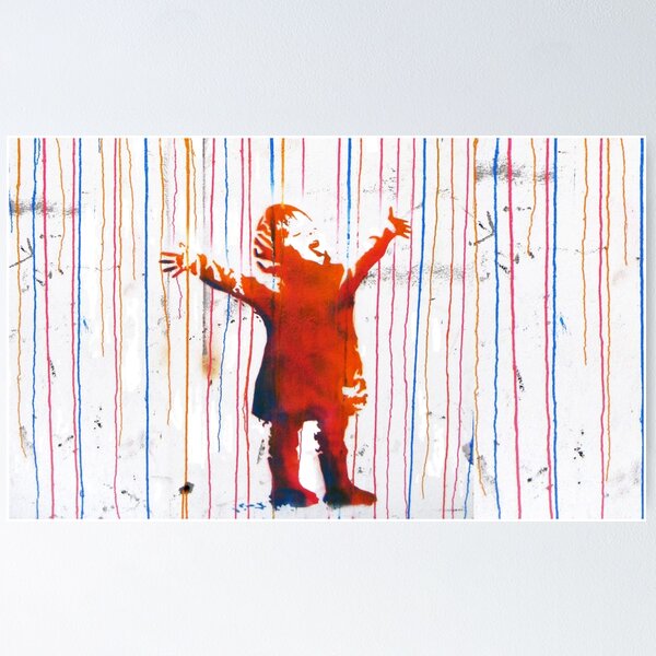 Artikel-Vorschau von BANKSY | Regenbogen-Regen, designt und verkauft von BanksyStore.