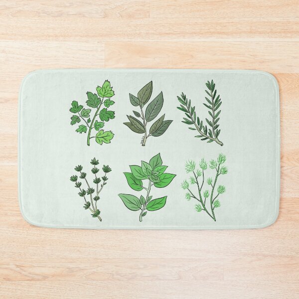 Item preview, Fresh green herbs designed and sold by doodletokki.