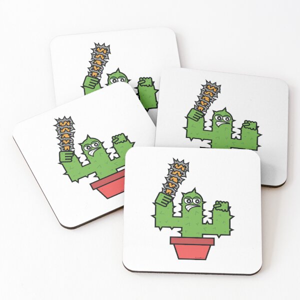 Item preview, Angry Prick Cactus Plant Illustration With Barbed Wire Bat Savage Beast Mode Winner Art BDE designed and sold by doseofwin.