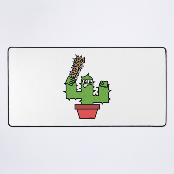 Item preview, Angry Prick Cactus Plant Illustration With Barbed Wire Bat Savage Beast Mode Winner Art BDE designed and sold by doseofwin.