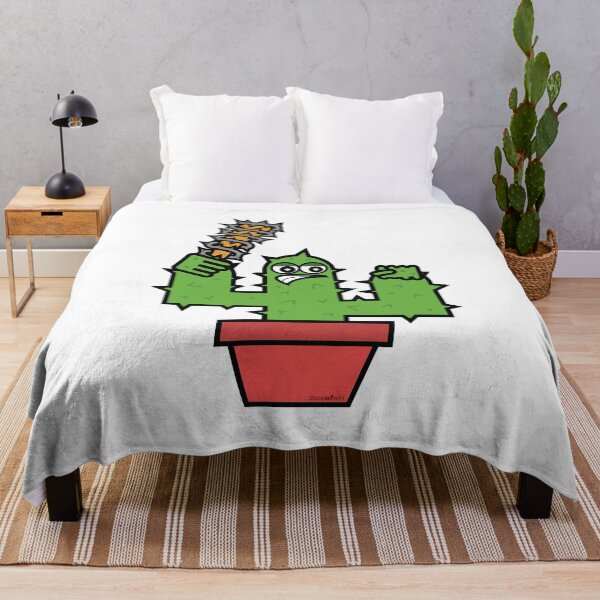 Item preview, Angry Prick Cactus Plant Illustration With Barbed Wire Bat Savage Beast Mode Winner Art BDE designed and sold by doseofwin.