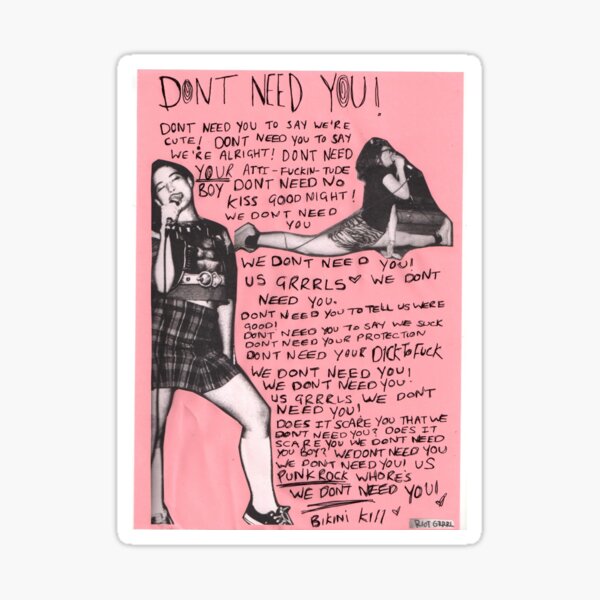 Vista previa del artículo con la obra «Riot Grrrl», diseñado y vendido por Felix Ashford.