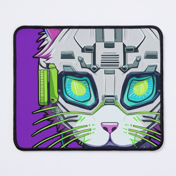 Item preview, Cyberpunk cat - Hacker | "Cybercat Chronicles" collection designed and sold by RESToRAPTOR.