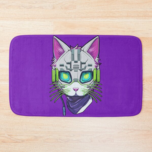 Item preview, Cyberpunk cat - Hacker | "Cybercat Chronicles" collection designed and sold by RESToRAPTOR.