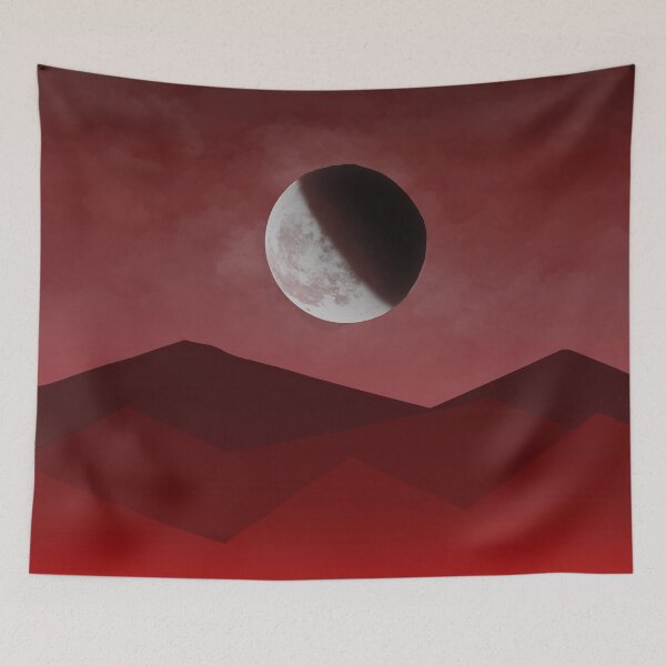 Item preview, Red moon and sky designed and sold by mia-alice85.