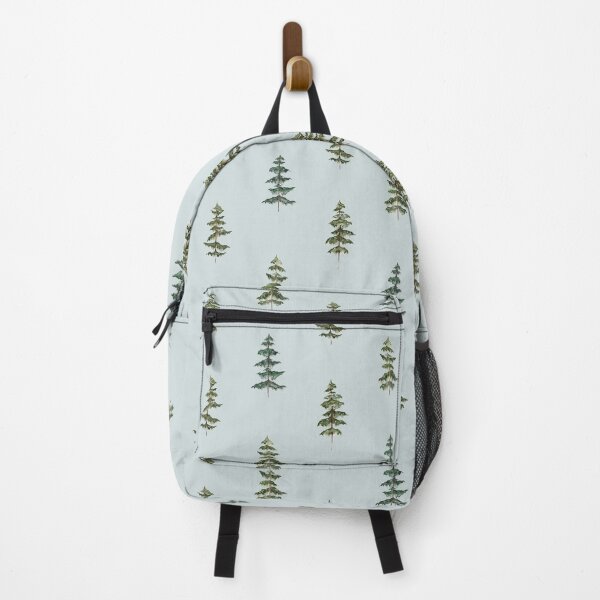 Item preview, Watercolor Green Pine Trees seamless Pattern Sage Green designed and sold by Nature Hues.