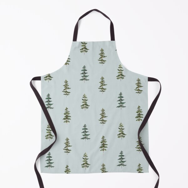Item preview, Watercolor Green Pine Trees seamless Pattern Sage Green designed and sold by Nature Hues.