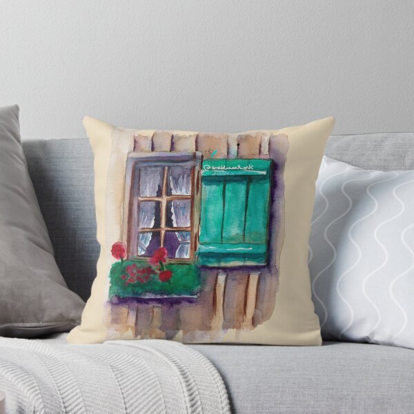 Item preview, flower garden at the window designed and sold by anablueartwork.
