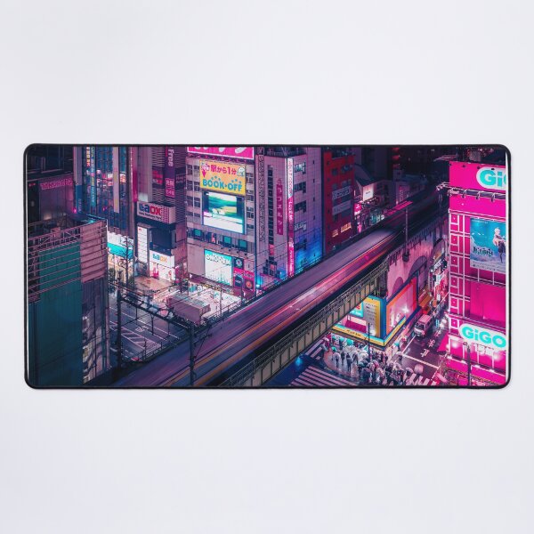 Aperçu de l'œuvre Ligne de train Cyberpunk créée et vendue par TokyoLuv.