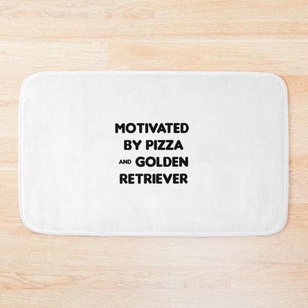 Item preview, Motivated by Pizza & Golden Retriever - Funny designed and sold by CheeseBlueprint.