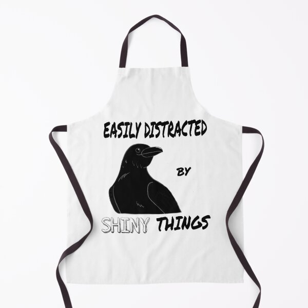 Item preview, easily distracted crow designed and sold by riddled-opus.