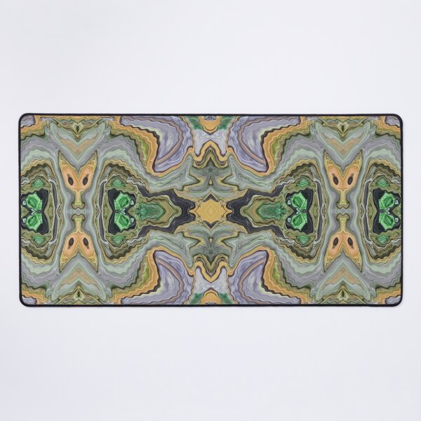 Item preview, A Rich Gold & Green Marbling Pattern designed and sold by Orla Cahill Photography.