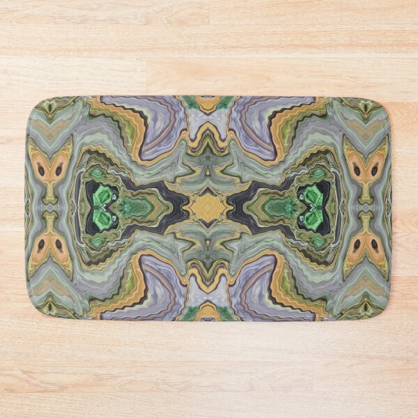 Item preview, A Rich Gold & Green Marbling Pattern designed and sold by Orla Cahill Photography.
