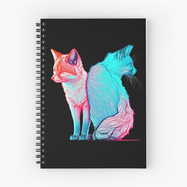 Item preview, Glowing Adventures of the Cunning Fox and Wily Cat designed and sold by ArtiseGraphics.