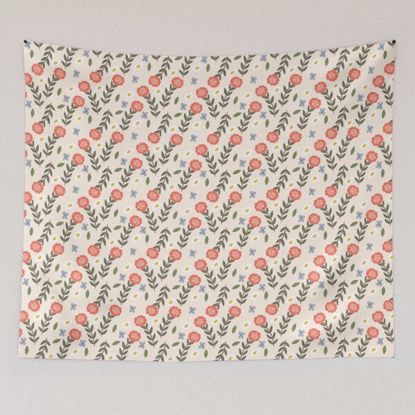 Aperçu de l'œuvre Floral Pattern - Peach créée et vendue par RahimaUmmi.