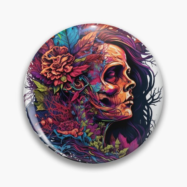 Item preview, Half skull girl face designed and sold by ffkj09.