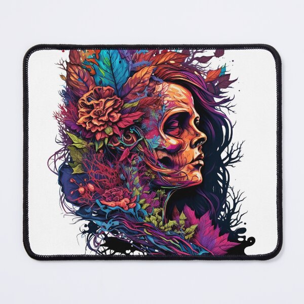 Item preview, Half skull girl face designed and sold by ffkj09.
