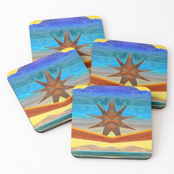 Item preview, *LUMINOUS CONCERTO FOR A NINE-POINTED STAR, IN OCEAN MOON - BAHA'I SIGN - UNITY IN DIVERSITY - BAHA'I WORLD PEACE - UNIVERSAL LOVE - WORLD CITIZEN* designed and sold by Ralek.