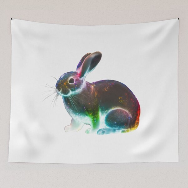 Item preview, Wonderful and Colourful Rabbit - Awesome Art designed and sold by GloriousArtSKD.