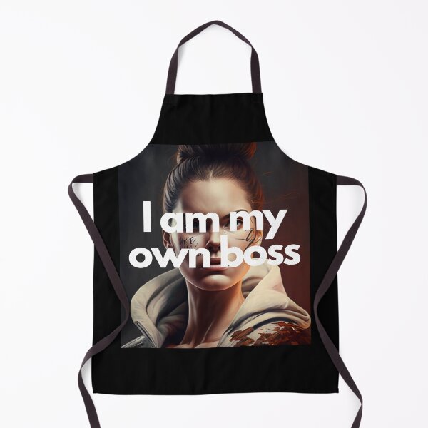 Item preview, I am my own boss White on Black entrepreneur empowering bold confident designed and sold by EmprendeHoy.