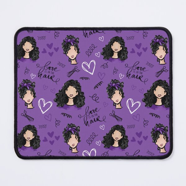 Item preview, Love is in the Hair (Black) designed and sold by Curly-Cuties.