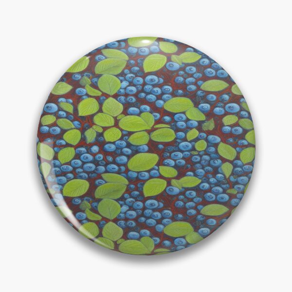 Artikelvorschau, Blueberries in Bloom Pattern entworfen und verkauft von ArtificialCraft.
