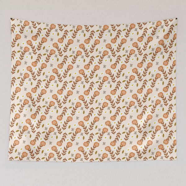 Aperçu de l'œuvre Floral Pattern - Brown créée et vendue par RahimaUmmi.