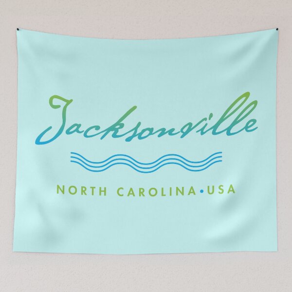 Item preview, Jacksonville North Carolina Typographic Design designed and sold by Futurebeachbum.