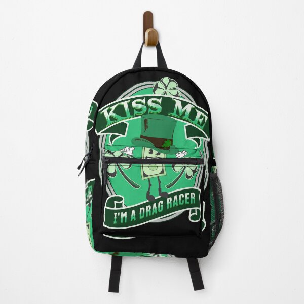 Item preview, Kiss Me I'm A Drag Racer Lucky Clover Shamrock Leprechaun St Patrick's Day St Paddy's Day Funny Drag Racing designed and sold by CarantinedChaos.