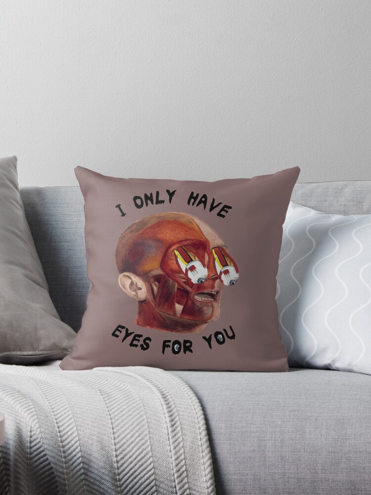 Thumbnail 1 of 4, Pillow, "I Only Have Eyes For You" designed and sold by Vesperalia.