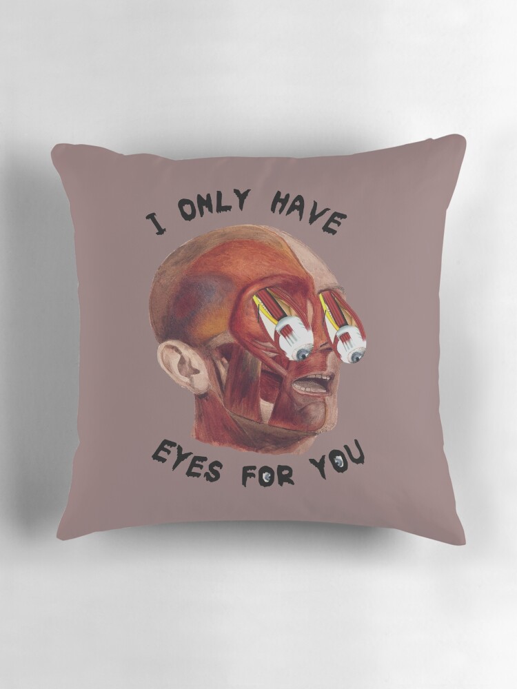 Thumbnail 3 of 4, Pillow, "I Only Have Eyes For You" designed and sold by Vesperalia.