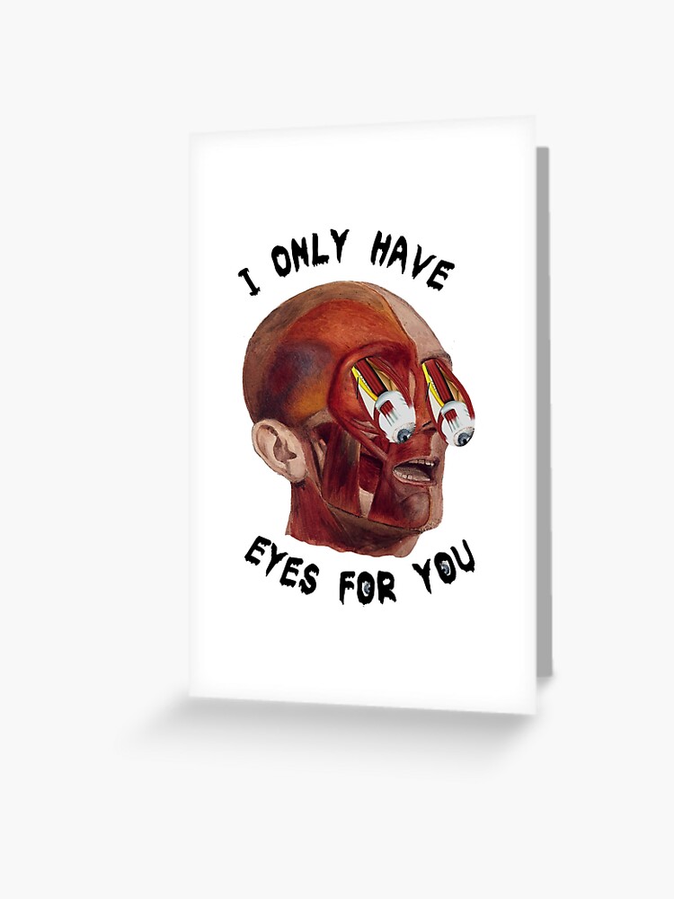 Thumbnail 1 of 2, Greeting Card, "I Only Have Eyes For You" designed and sold by Vesperalia.