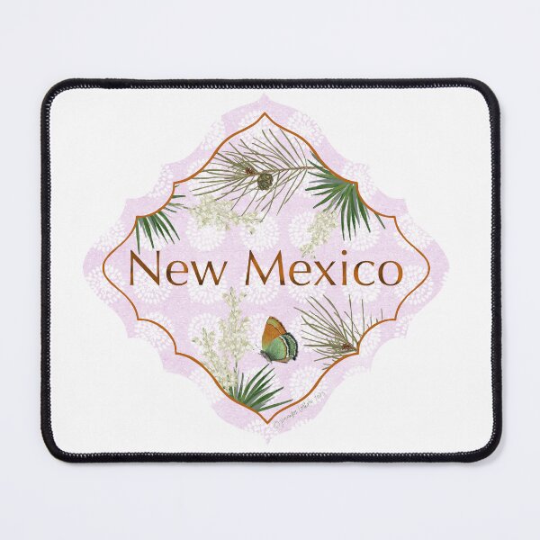 Item preview, New Mexico Motif Illustration for Travelers US State Collection NM piñon pine tree designed and sold by JourneyHomeMade.