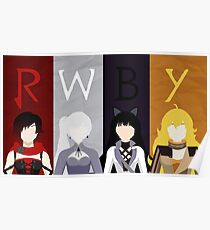 Póster Equipo Rwby