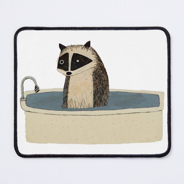 Item preview, Bath bandit: a cute raccoon chilling in a bathtub designed and sold by Relephants.