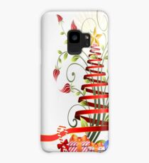 Holiday Christmas Tree Ribbon Case/Skin for Samsung Galaxy