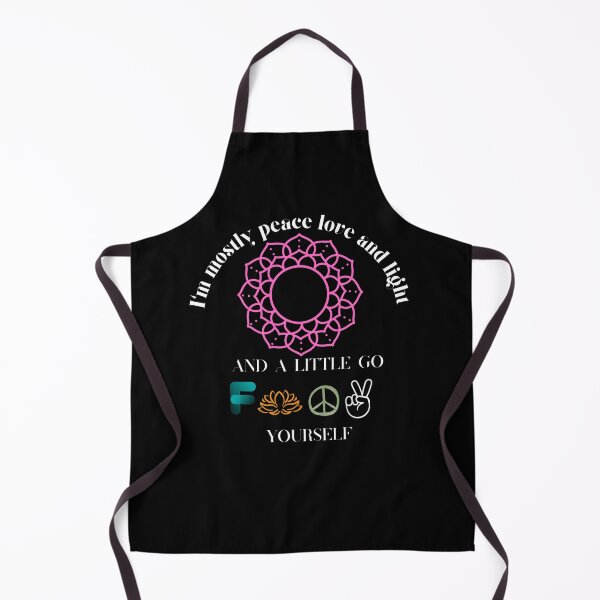 Item preview, I'm Mostly Peace Love And Light Zen Yoga Lotus Peace Sign designed and sold by MagicSD Designs.