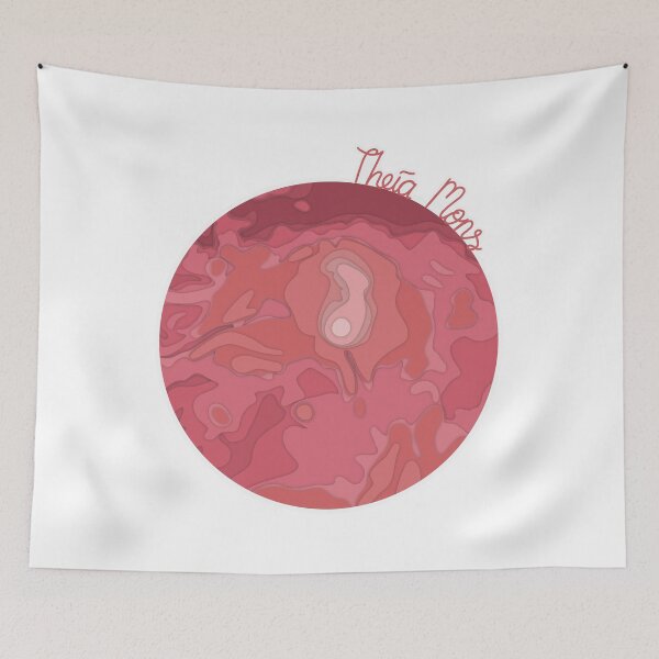Item preview, Theia Mons Paper Cutout Topographic Map designed and sold by 1701-Z.