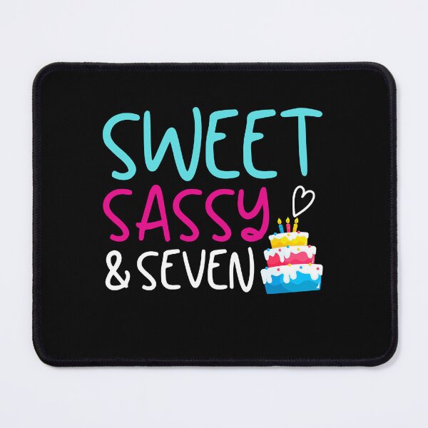 Item preview, Girls Sweet Sassy And Seven 7 Year Old Kids Birthday Gift designed and sold by MouDantArts.